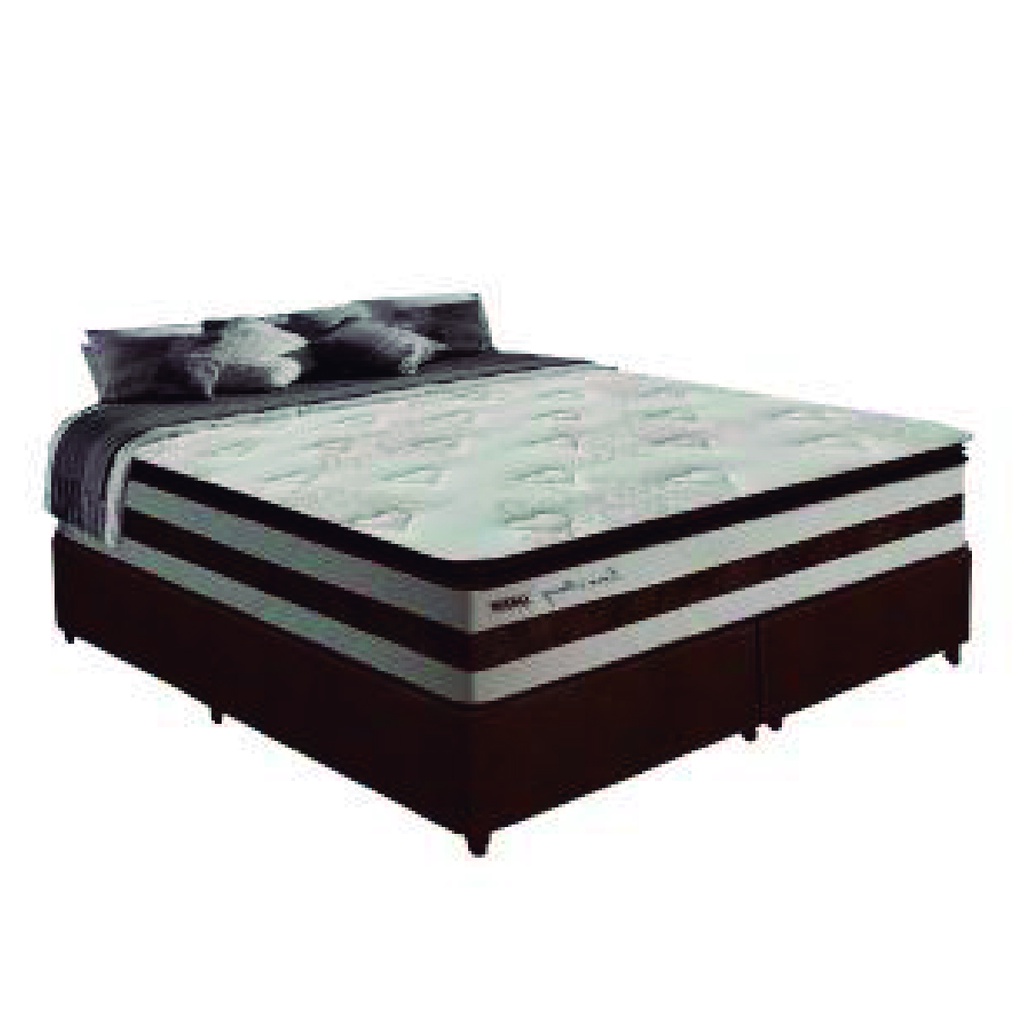 Cama Box Casal Queen 1,58m Colchão Molas Ensacadas 30cm Love Story 158x198x68cm Gazin - Home & Living