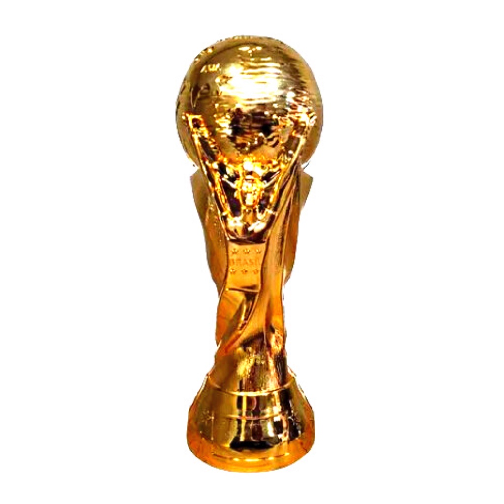 Taça Copa Do Mundo 2022 Qatar Troféu Grande 32,5cm (Brilhante) em Oferta na Shopee