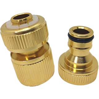 Kit Adaptador Conector de Torneira com Engate Rápido de Alumínio para Mangueira 1/2 em Oferta na Shopee