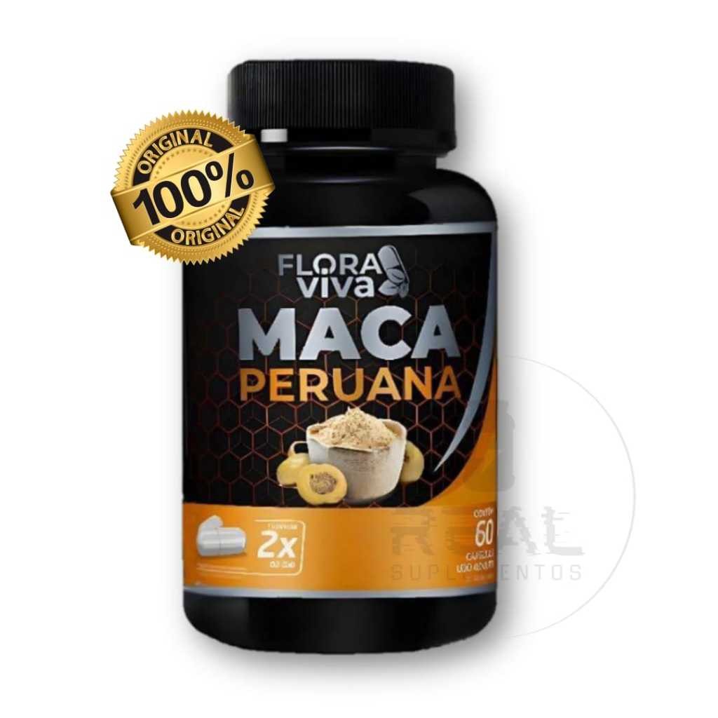 60 Caps maca peruana 500mg +  Nota Fiscal