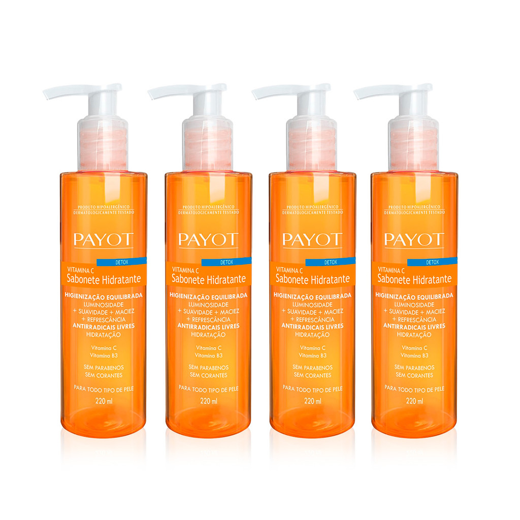 Kit 4 Sabonetes Líquido Vitamina C Payot em Oferta na Shopee