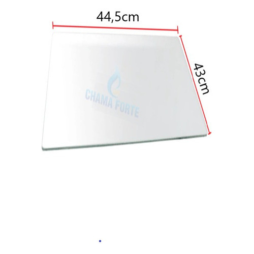 Tampa De Vidro 4mm Para Fogão Dako 445x430 Atlas Agile 4 Bocas