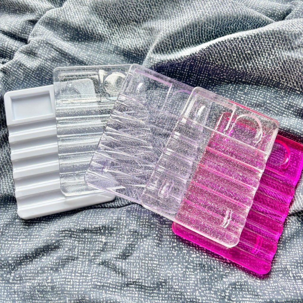 KIT Paleta Mistura e Suporte Pincel Unha Gel Organizador Acrílico Nail Art Manicure PRONTO ENTREGA em Oferta na Shopee