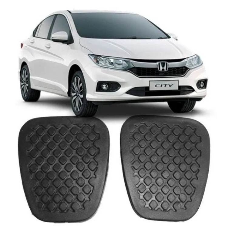 Kit Capa Pedal Honda Fit Honda City Borracha