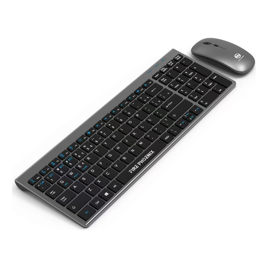 Kit De Teclado E Mouse Bluetooth Sem Fio Wireless 2.4g Recarregável Bk-8078