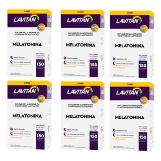 Kit 6 Lavitan Melatonina Sabor Maracuja 0,21mg em Oferta na Shopee