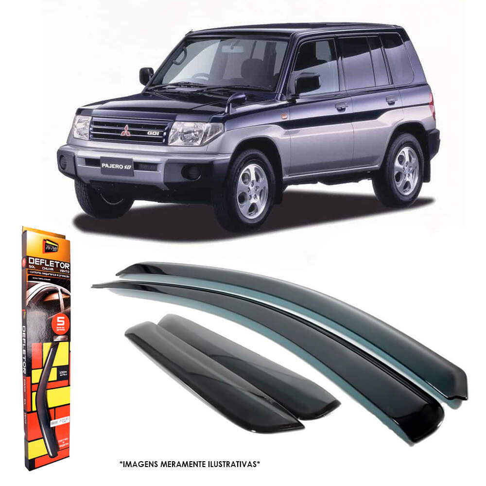 Calha de Chuva Mitsubishi TR4 2002 até 2016 4 Portas TG Poli - 30002 em Oferta na Shopee