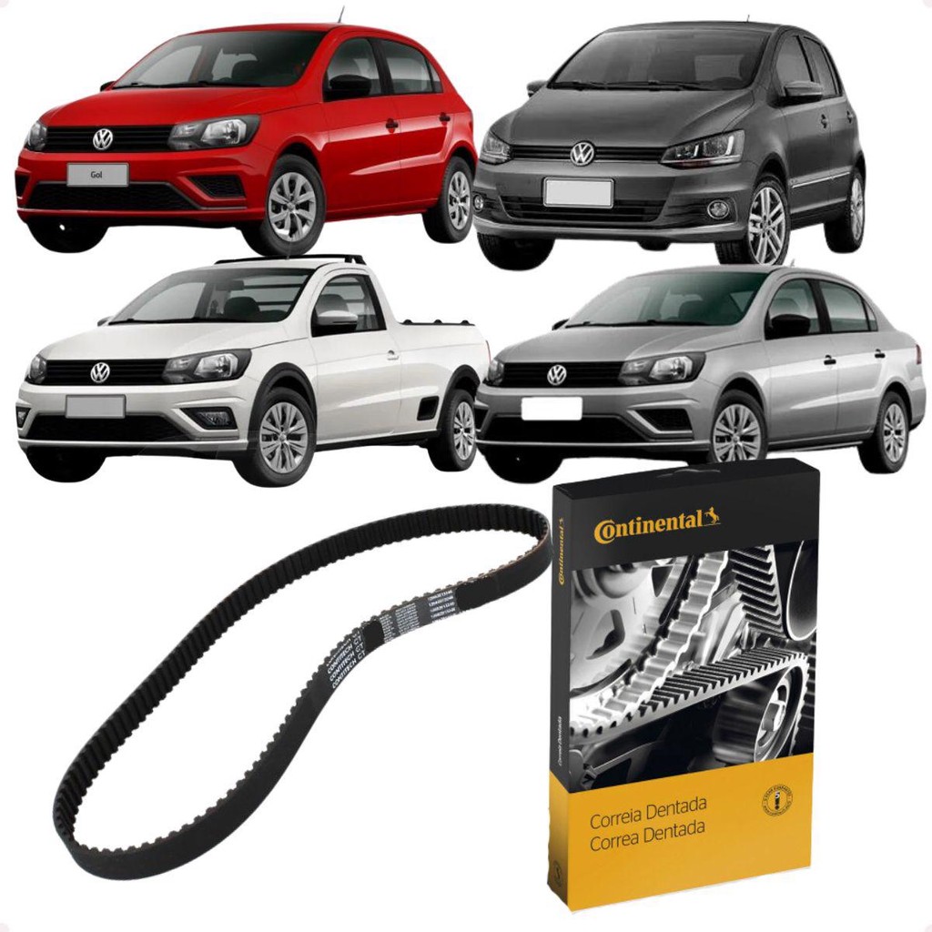 Correia Dentada Fox Gol Saveiro Voyage 1.0 1.6 8v Contitech em Oferta na Shopee