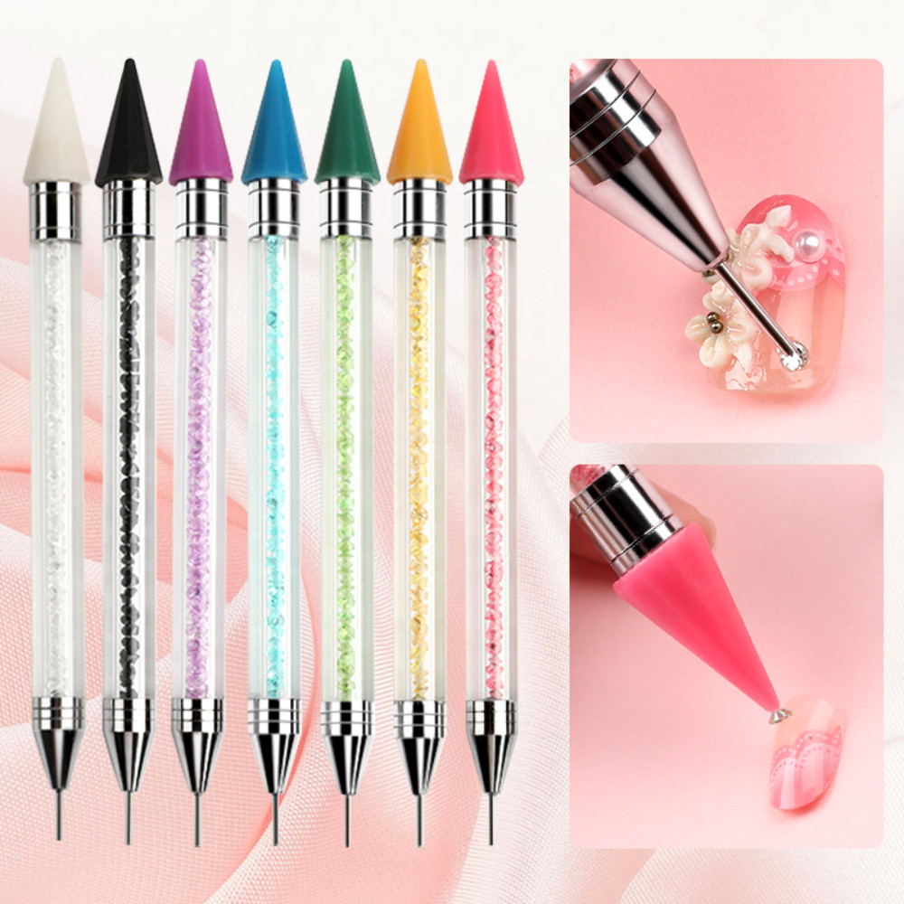 1/5 Pçs Caneta Pega Strass Pedraria Caviar Joias De Unhas Manicure