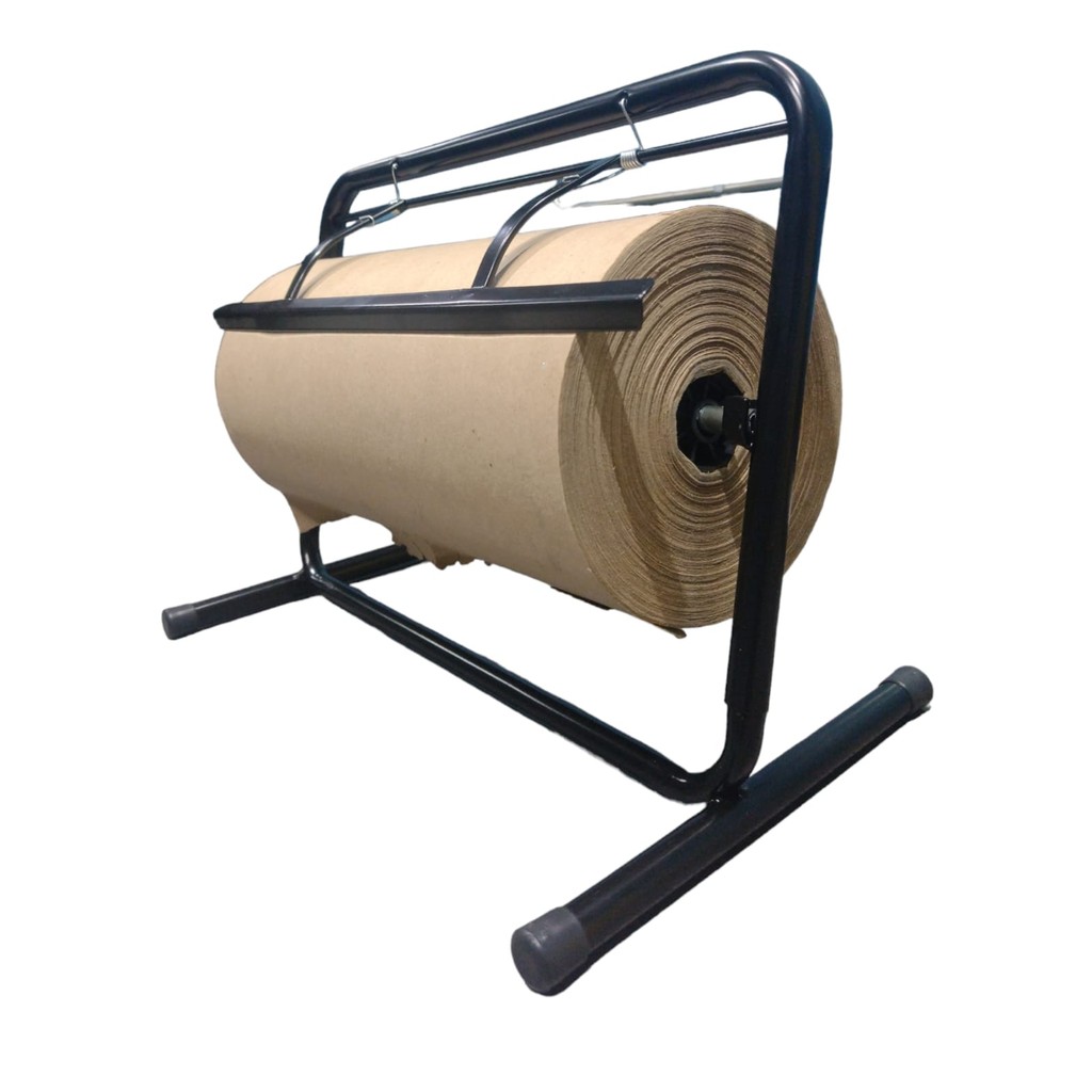 Suporte para bobina papel kraft 40 cm mesa bancada loja