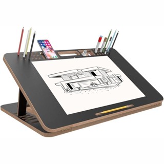 Suporte Notebook Prancheta Multiuso Desenho e Leitura de Livros Em Mdf Preto em Oferta na Shopee