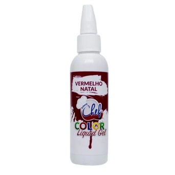 Corante Liquid Gel -Vermelho Natal - 25g - Iceberg