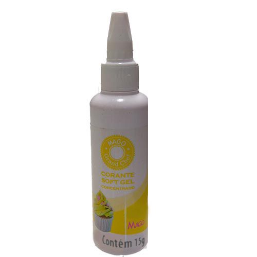Corante SoftGel Amarelo 15g Mago - Food & Beverages