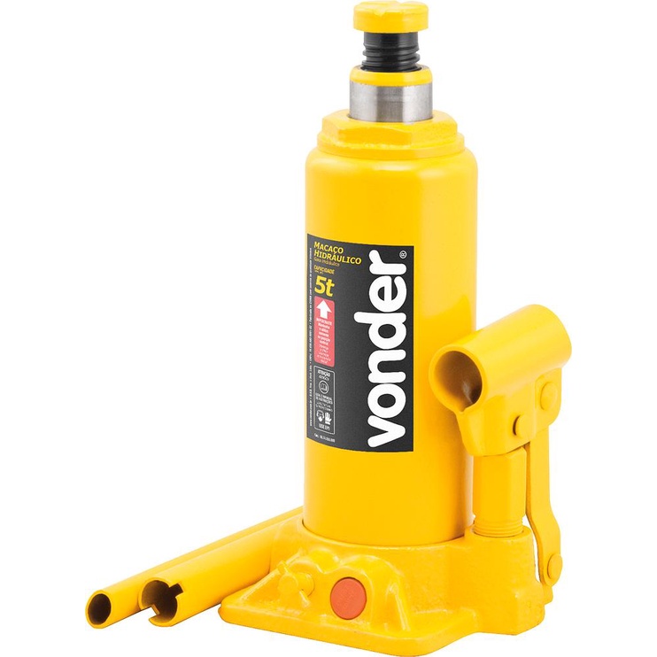 Macaco Hidráulico Garrafa 5 Toneladas 1 Estágio Vonder em Oferta na Shopee