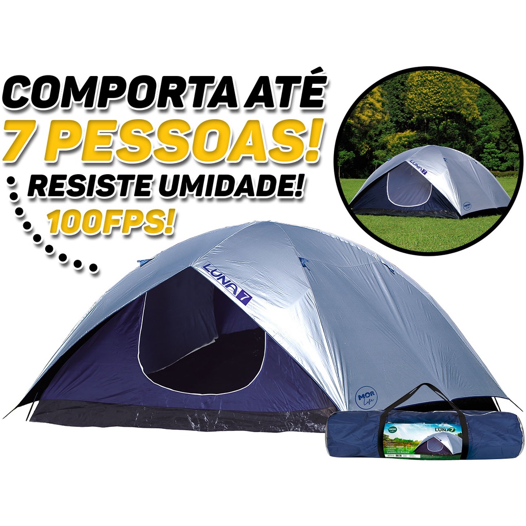 Barraca Acampamento Camping Luna 7 Pessoas Lugares Tipo Iglu Mor 009040