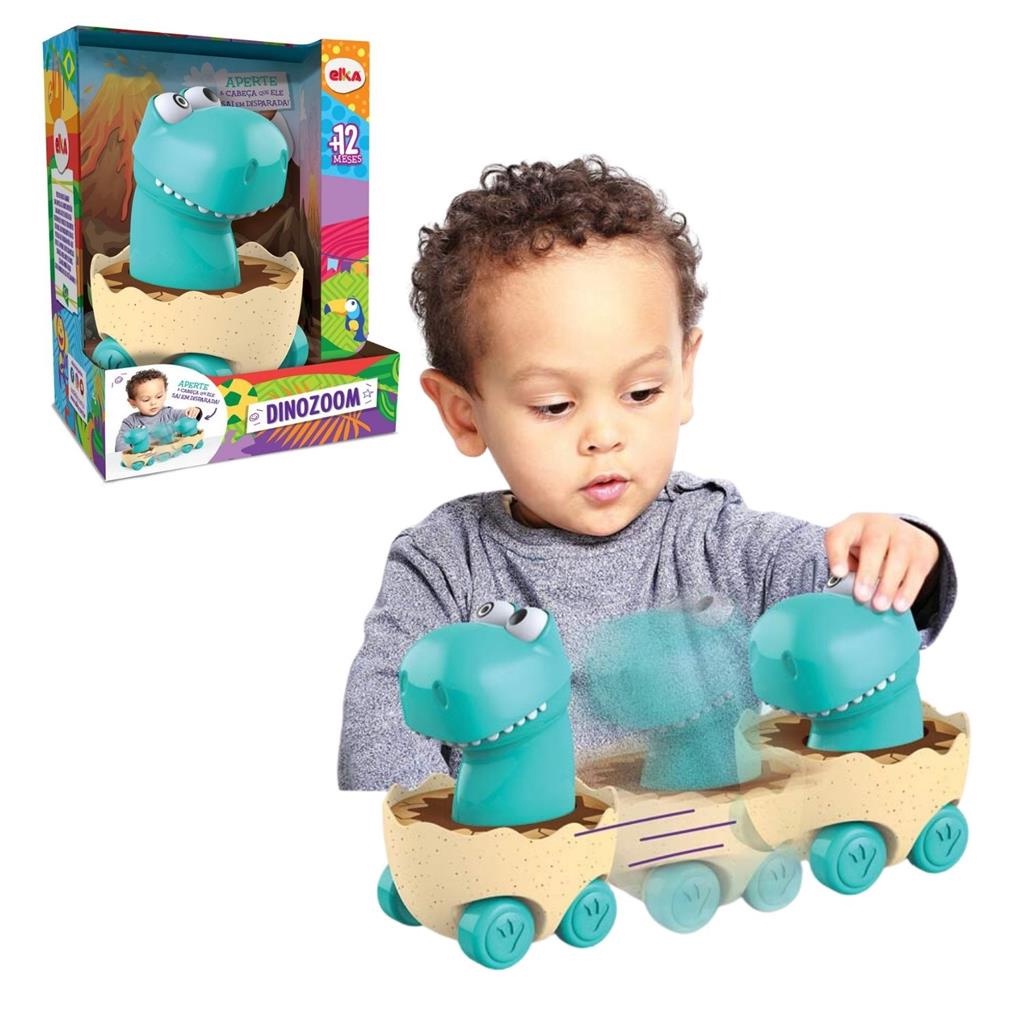 Dinozoom Carro De Dinossauro Com Fricção 1174 - Elka - Mom & Baby