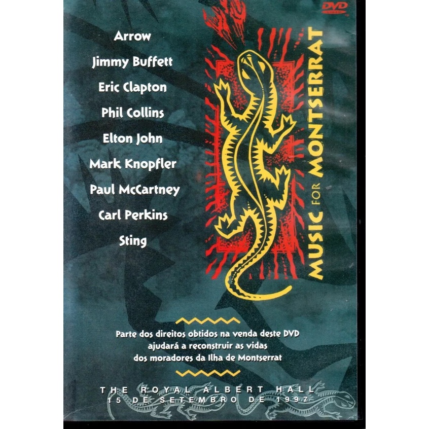 Dvd Music For Montserrat Sting - Paul Mccartney - Arrow