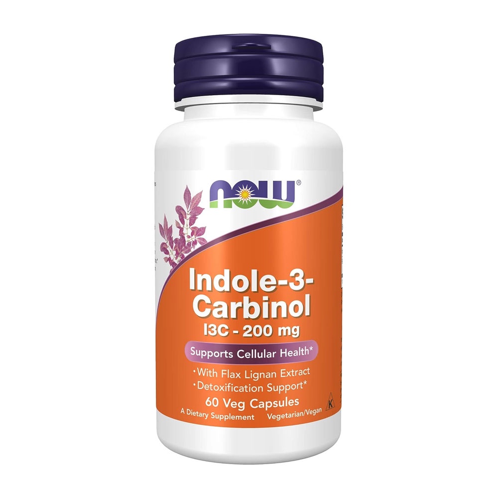 Indole-3-Carbinol Now Foods I3c com Lignans 200mg 60Veg Caps em Oferta na Shopee