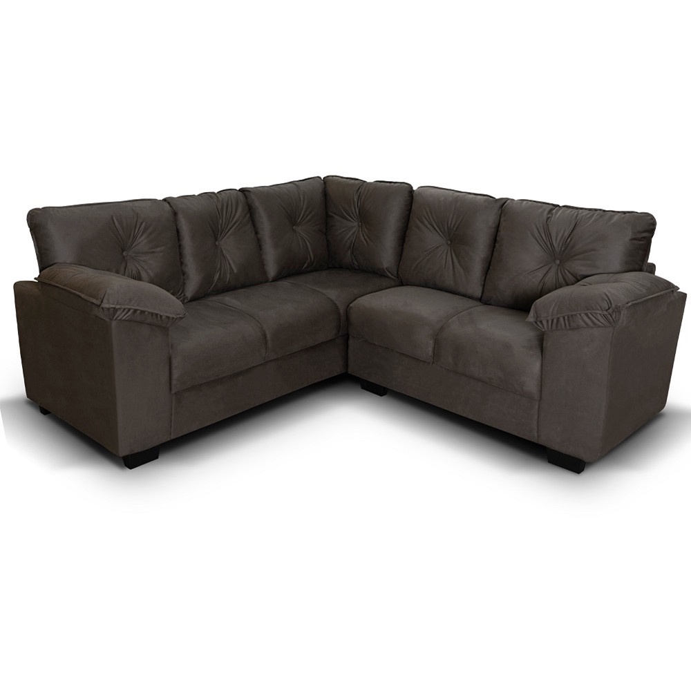 Conjunto Sofá de Canto 2 e 3 Lugares Hellen Santiago em Oferta na Shopee