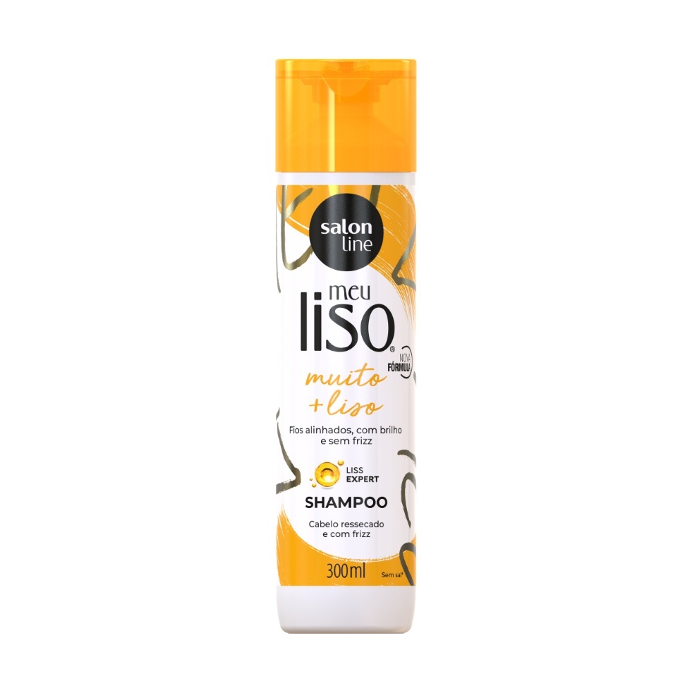 Shampoo Meu Liso Muito + Liso Salon Line 300ml em Oferta na Shopee