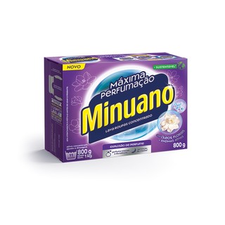 Sabão em pó Minuano Máxima Perfumação 800g em Oferta na Shopee