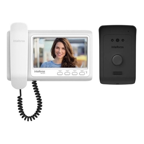 Vídeo Porteiro Residencial Intelbras IVR 1070 Original  7 pol. Integração DVRs Visão Noturna Alarme