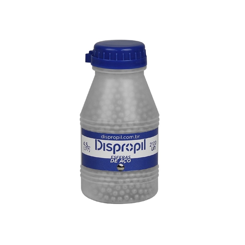 Pote de Esferas de Aço Dispropil 2100un em Oferta na Shopee