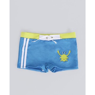 Sunga Infantil Boxer Estampa Caranguejo Azul