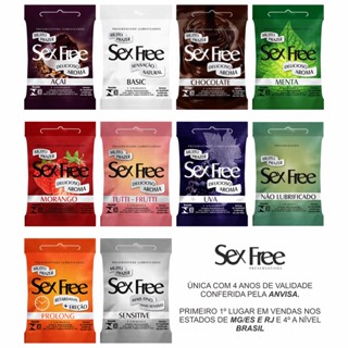Camisinha Preservativo Sex Free Pacote 3 unidades