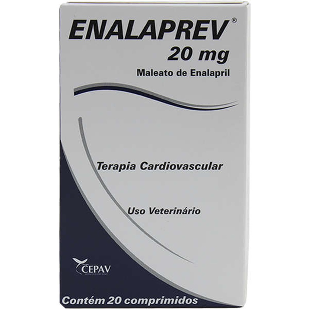 Enalaprev Cepav com 20 comprimidos - 20 mg - Pets