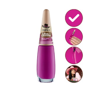 Esmalte Cremoso Roca Rosa Ana Castela Impala Manicure Unhas