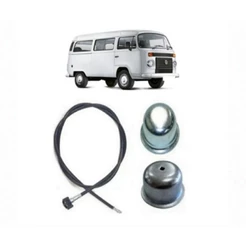Cabo Velocimetro + 2 Calotas Cubo Diant Kombi 1975 A 2005