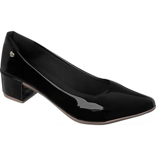 Sapato Scarpin Salto Quadrado Baixo Saltinho Médio Confortável