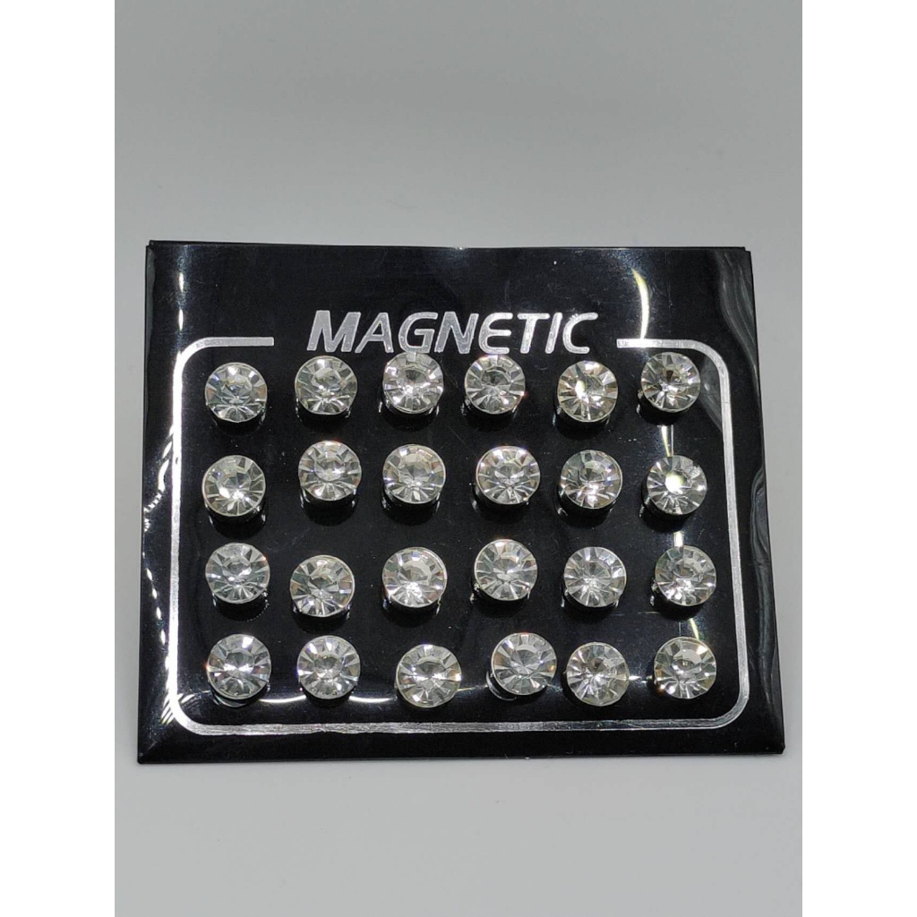 Brinco de Imã Pressão Tamanhos 7mm Cartela com 12 Pares em Oferta na Shopee