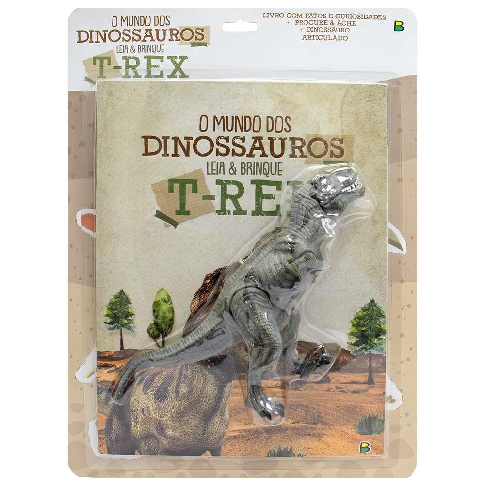 Coleção Mundo dos Dinossauros T-Rex Leia e Brinque