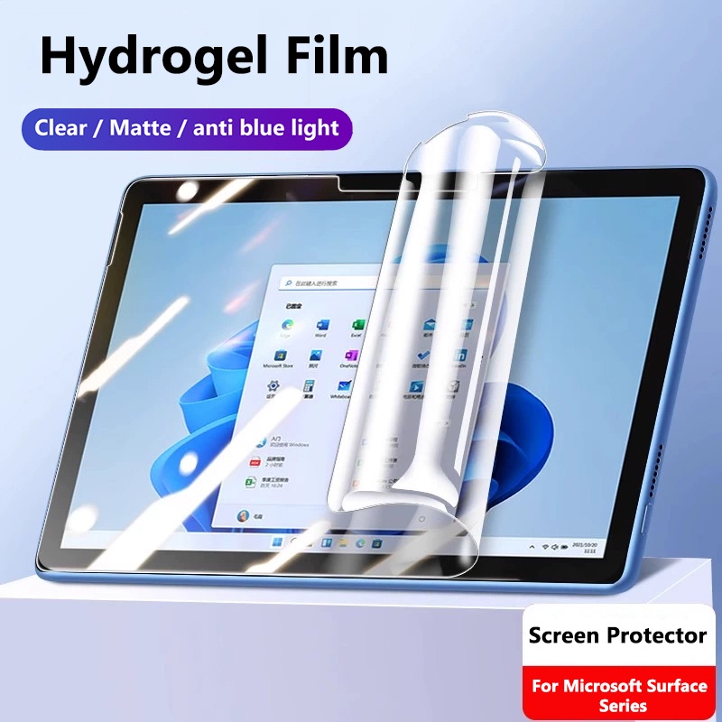 Para Microsoft Surface Pro 12 11 9 12 " 13 " Claro Fosco Anti Impressões Digitais Luz Azul Hidrogel Capa Completa Filme