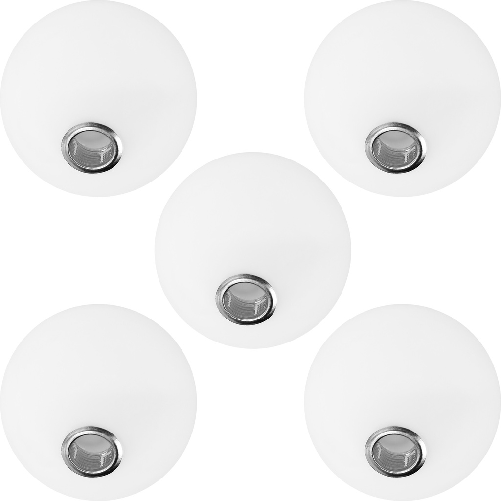 Kit 5 Globo Esfera Bola Vidro 12cm Jabuticaba Rosca Soquete G9