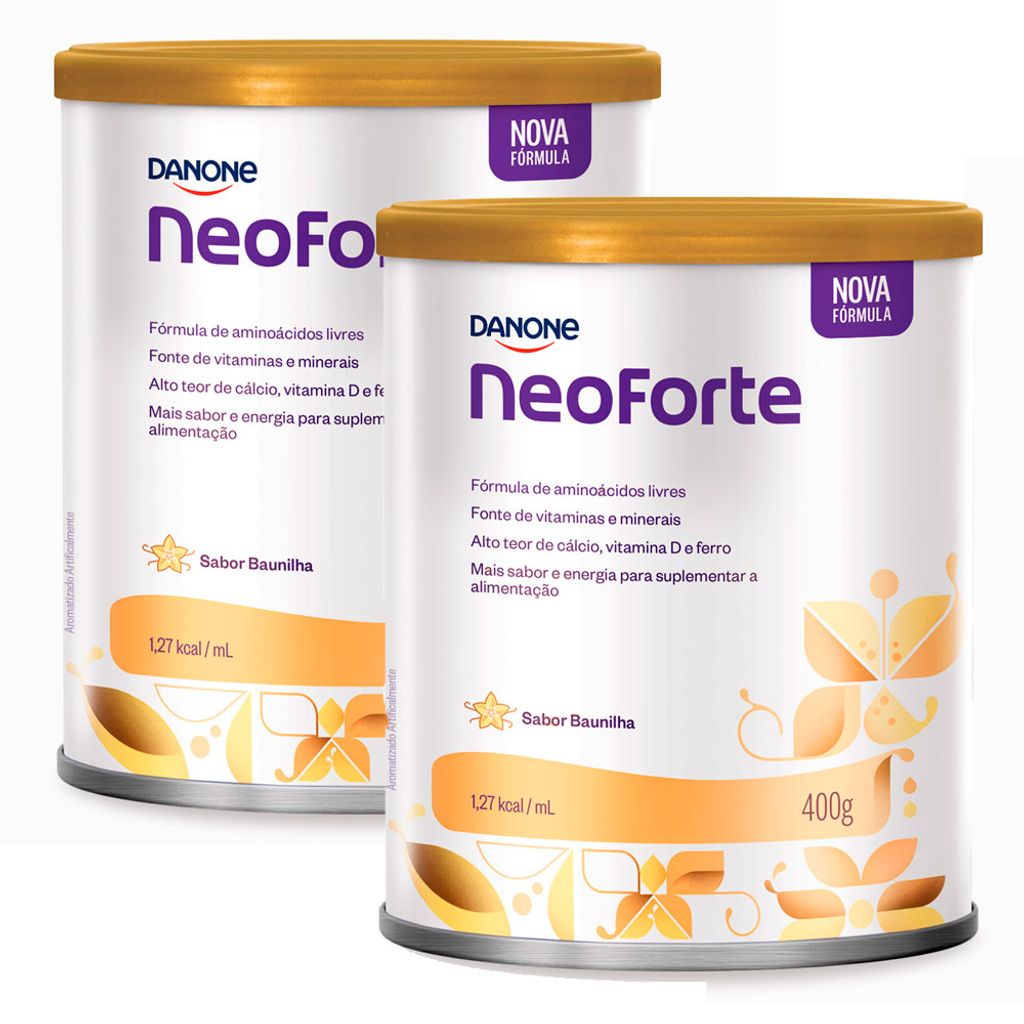 Kit 2 NeoForte Sabor Baunilha 400g em Oferta na Shopee