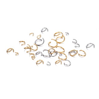 St. kunkka 200Pcs Anel Aberto de Aço Inoxidável Anel Aberto de Salto de Anel Único Pode ser Usado para Jóias de Bricolagem Acessórios de Pulseira de Pulseira