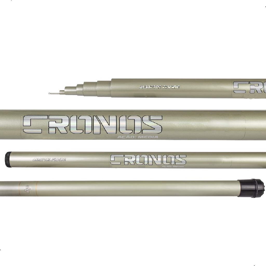 Vara Albatroz Cronos Gomo Longo Preparada Tainha Piau 5,0mts - Sports & Outdoors