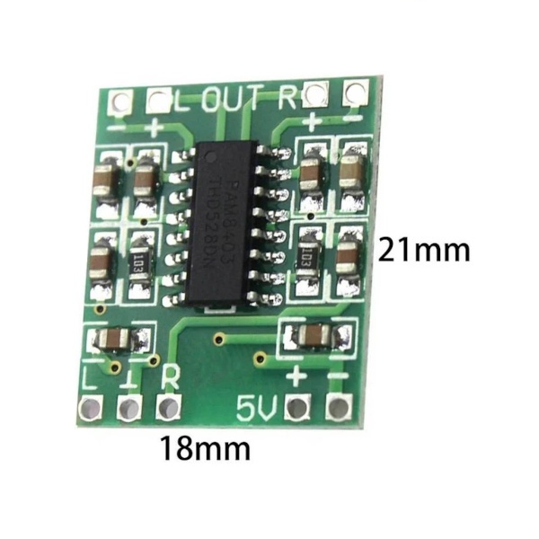 Detalhes do 5x Mini Amplificador de Som Pam8403 Estéreo 2 Canais 3W Esp Arduino Projetos