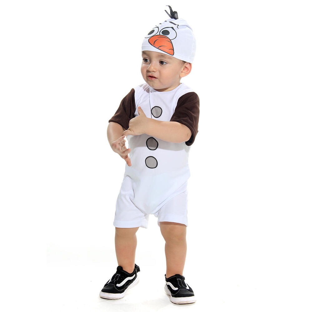 Fantasia Olaf Frozen Bebê Com Macacão E Touca - Disney