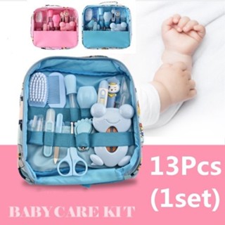 Kit 13 Higiene E Cuidado Bebê Recém Nascido Essencial 13 pçs/lote kit de higiene para bebês recém-nascidos, cuidados com os cabelos, termômetro de saúde