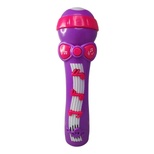 Microfone Infantil Sai A Voz E Toca Musica Brinquedo Som Luz