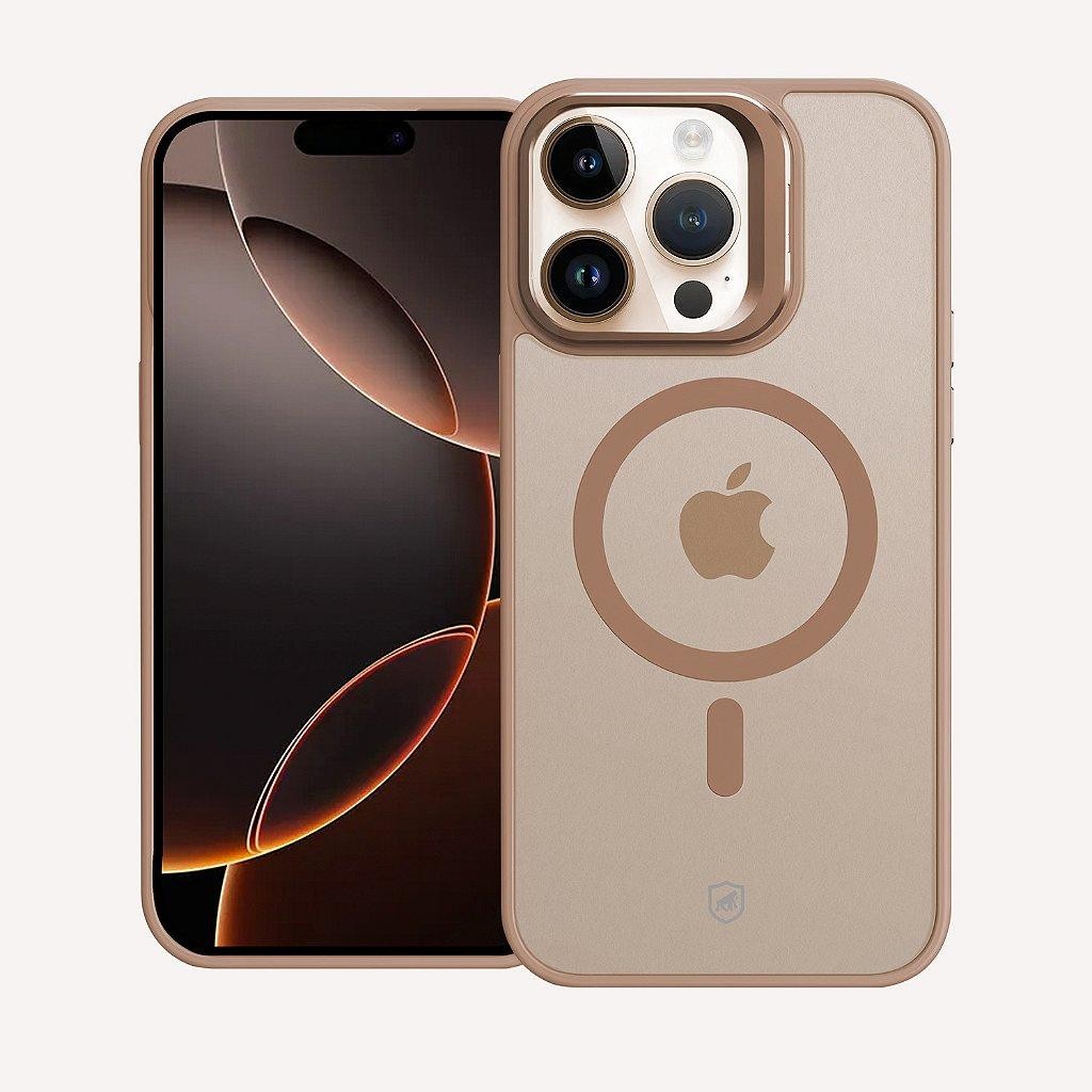 Capa Case Capinha para iPhone 16 Pro - MagSafe Titanium Desert - Acabamento Metálico -  Gshield em Oferta na Shopee