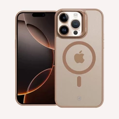 Capa Case Capinha para iPhone 16 Pro - MagSafe Titanium Desert - Acabamento Metálico - Gshield