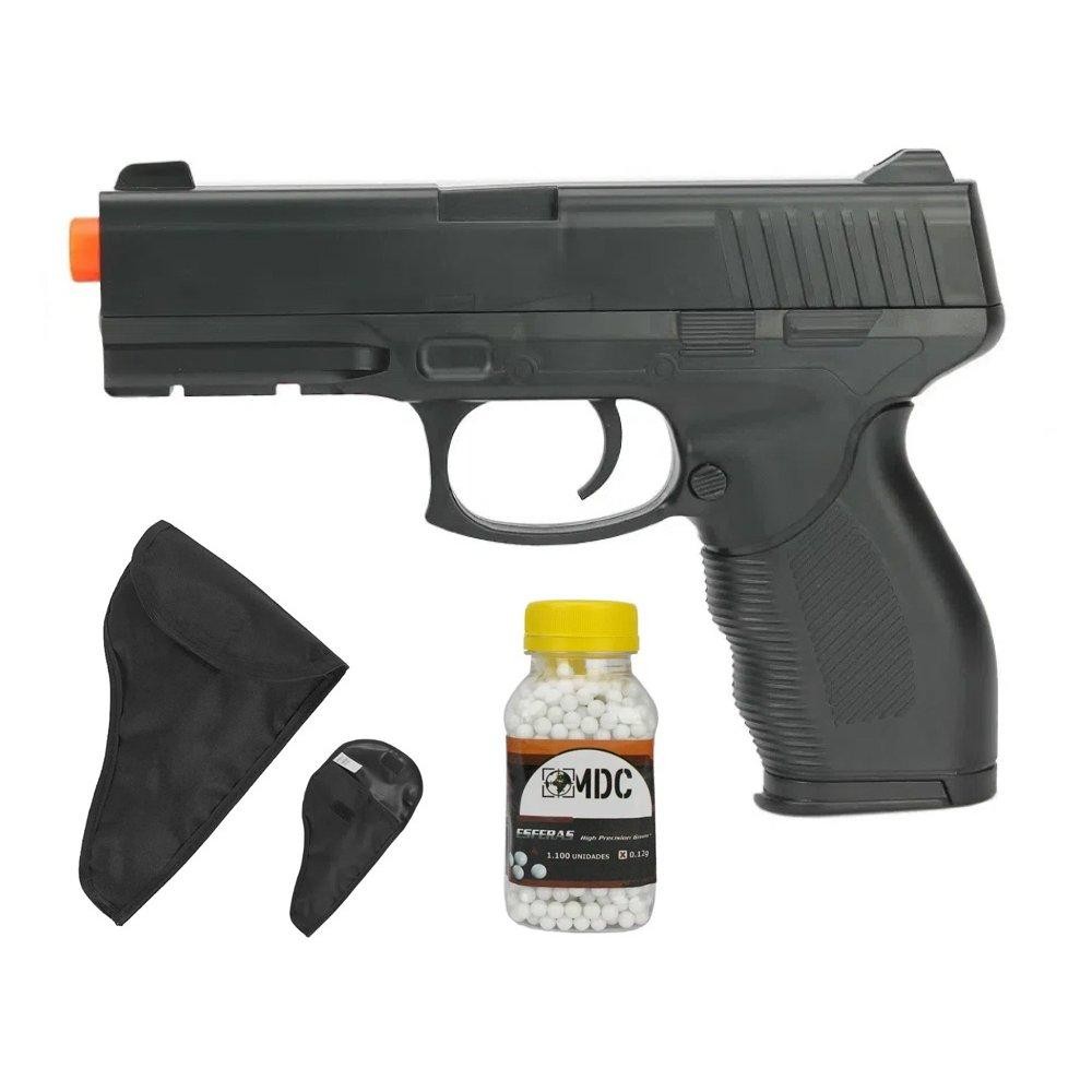 Pistola Airsoft Vigor Spring VG 24/7 V310+BBS+Coldre/Capa em Oferta na Shopee