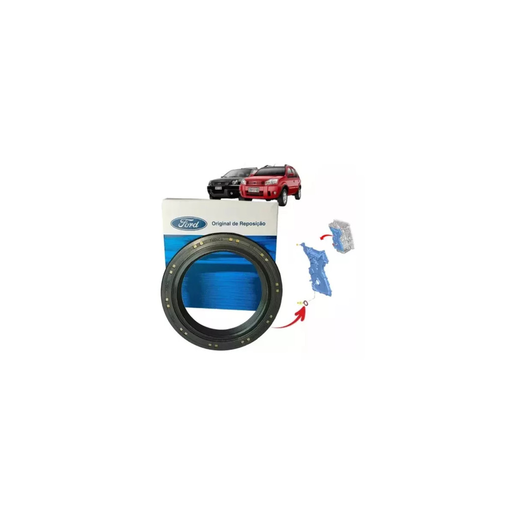 Retentor Dianteiro Virabrequim Evoque Xc60 Jaguar Ecoboost. Original - AFM Auto Peças