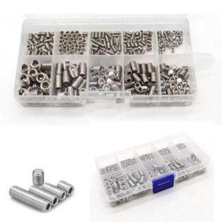 KIT 300 PARAFUSO SOQUETE SEM CABEÇA PORCAS FIXAÇAO PLANAS AÇO INOX em Oferta na Shopee