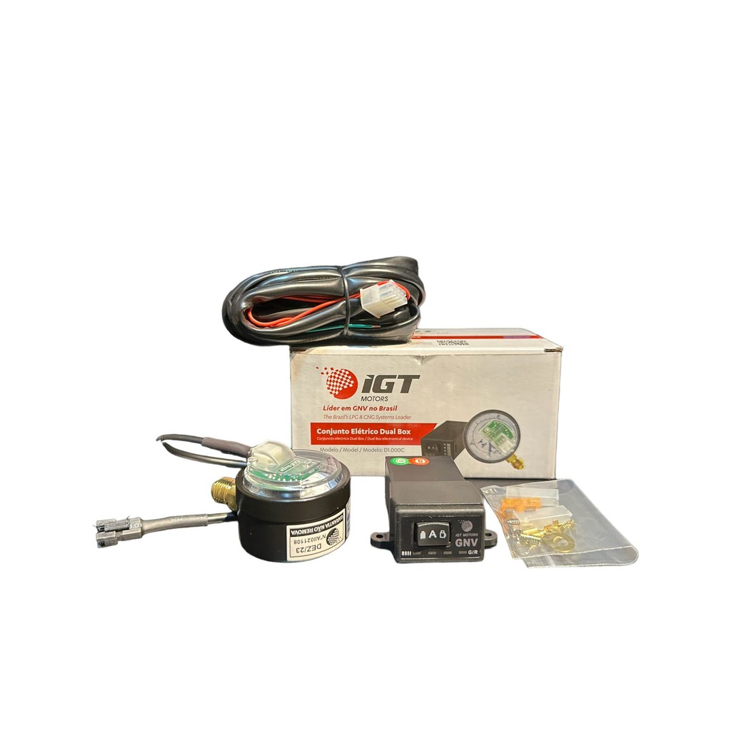 Conjunto Elétrico GNV IGT D1000C Comutadora Chicote Manômetro